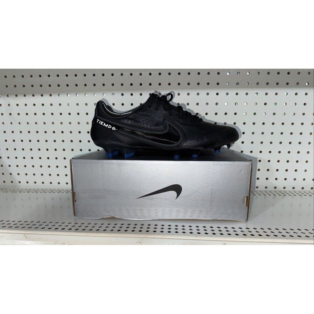 Nike Tiempo Legend 9 Elite FG Mens Soccer Cleats Size 7 Black Blue CZ8482-001